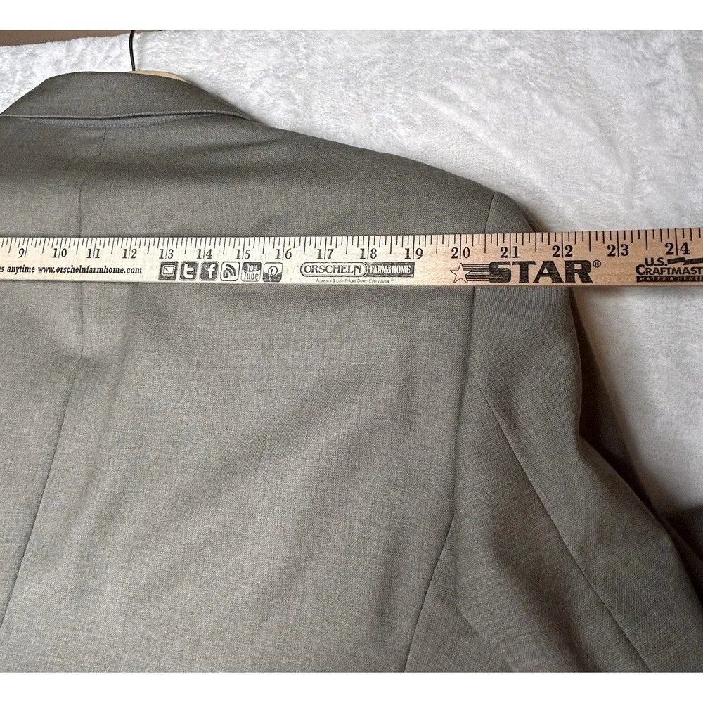 Jos A Banks Blazer 46R Gray Brown 100%‎ Wool 2 Button Single Vent Jacket Casual